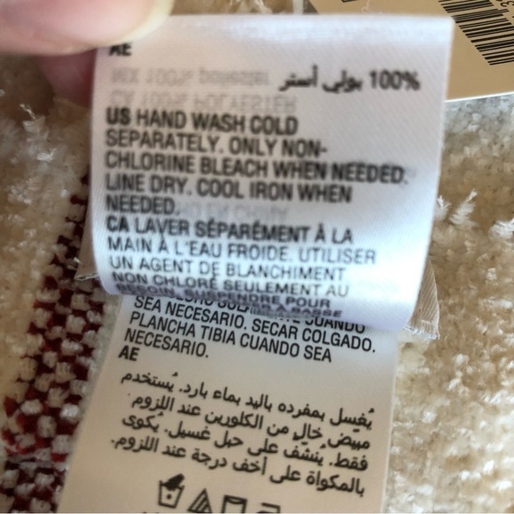 Charter Club Plaid Chenille Fringed Scarf NWT - Picture 2 of 8